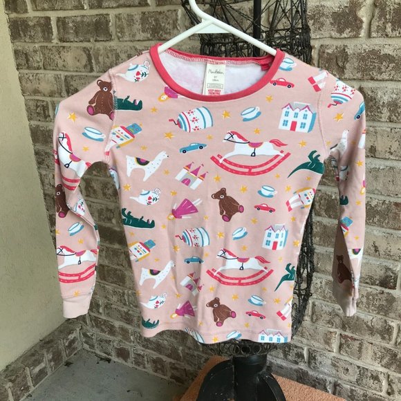 Mini Boden Shirt Girls Size 8 Year Llama Rocking Horse Teapot Bear Long… - Picture 8 of 11